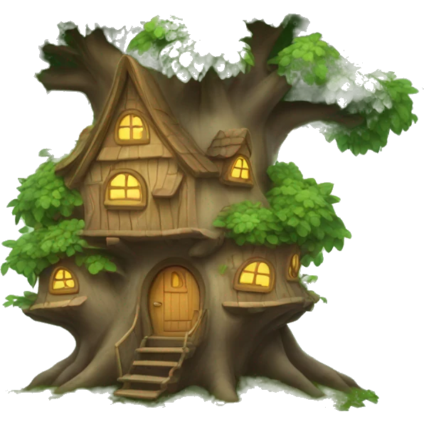 fairy tree house emoji