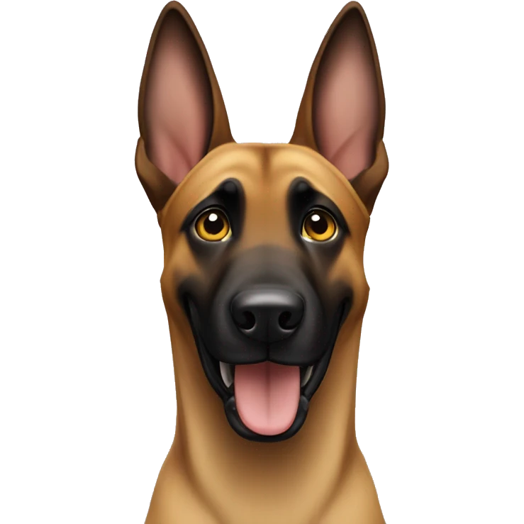 malinois say hello with hand emoji