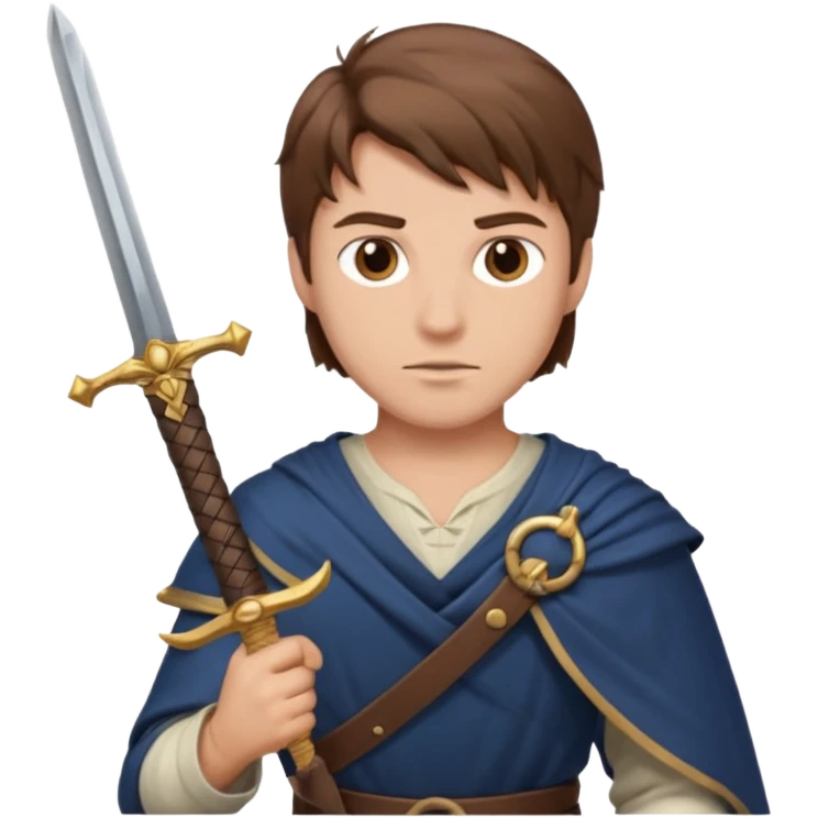 a man holding sword emoji