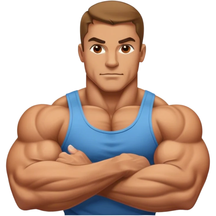 bodybuilder forearm exercise emoji