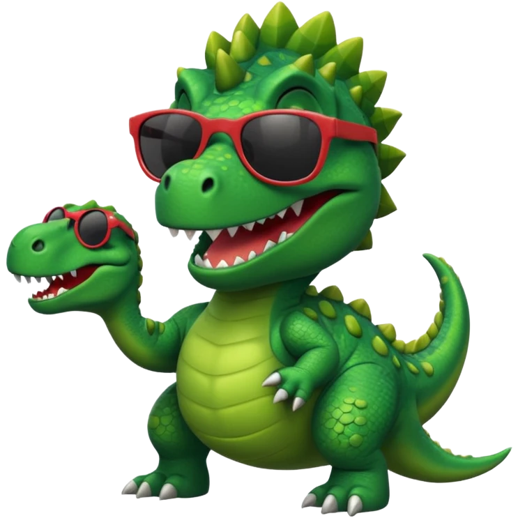 Dinosaur wearing sunglasses  emoji