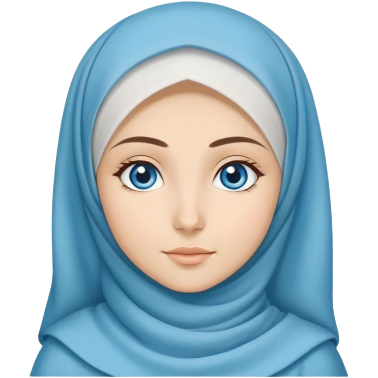 Turkish beautiful finish Konya girl blue eyes with hijab mevlana dress emoji