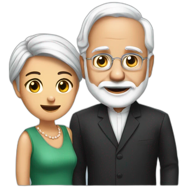 Modi with meloney emoji
