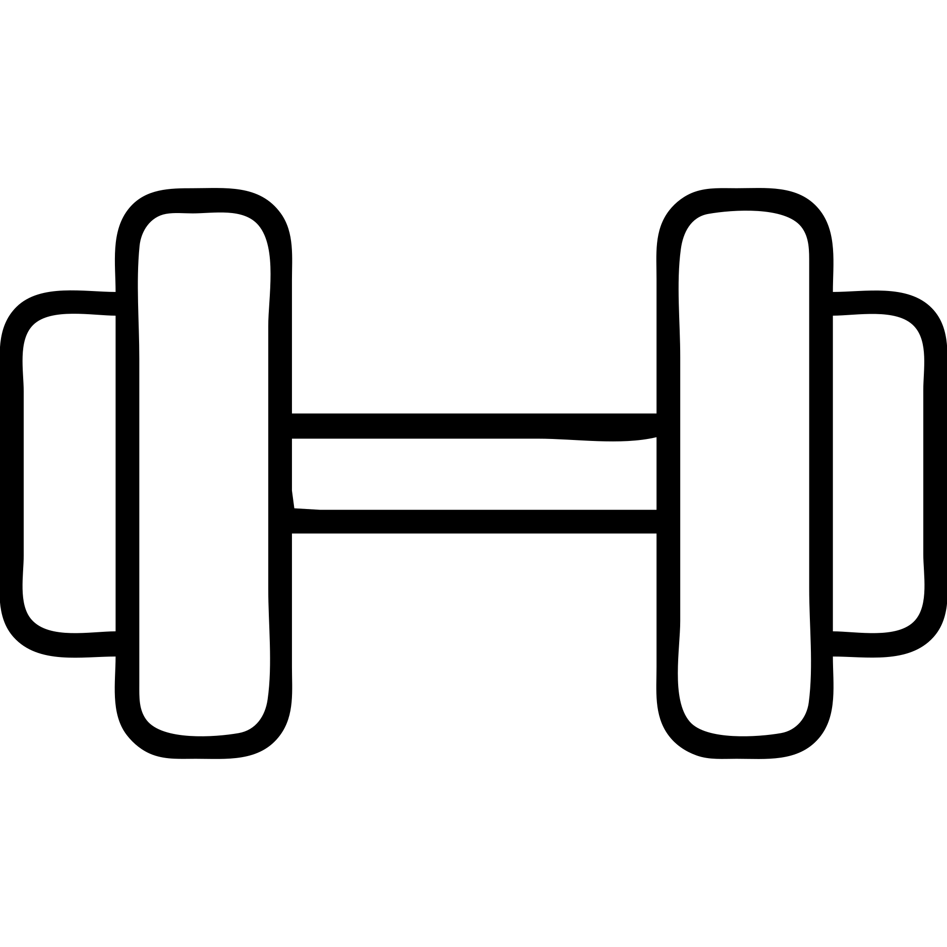 dumbbell, outlined icon style emoji