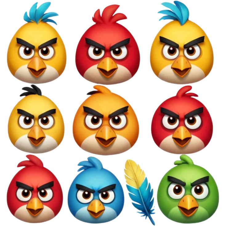 Angry birds r emoji