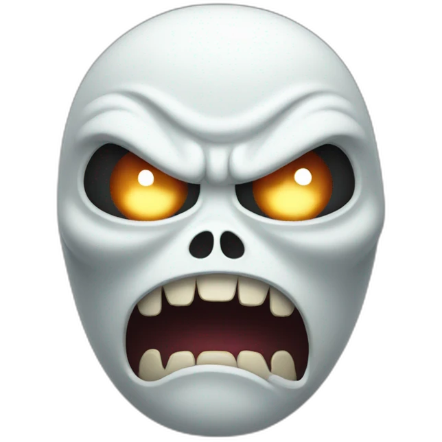 Angry ghost emoji