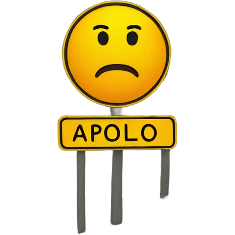 A "Apollo Bay" sign on a road emoji
