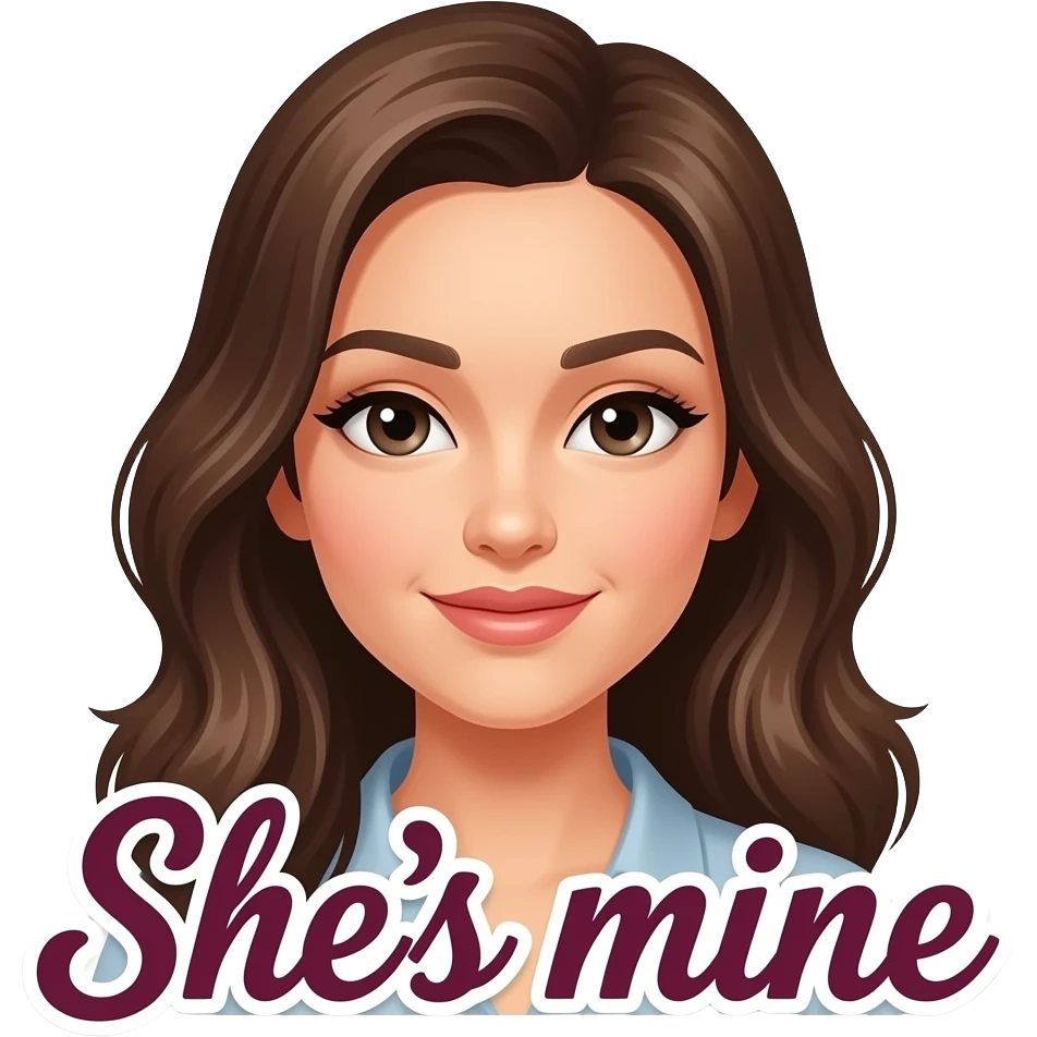 I want a stylised, Shes mine or shes my ho Emoji i could use as a reaction for photos emoji