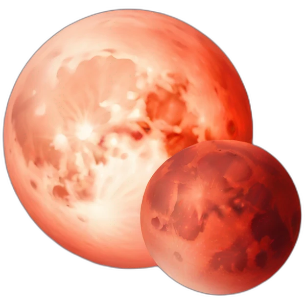 Blood moon emoji