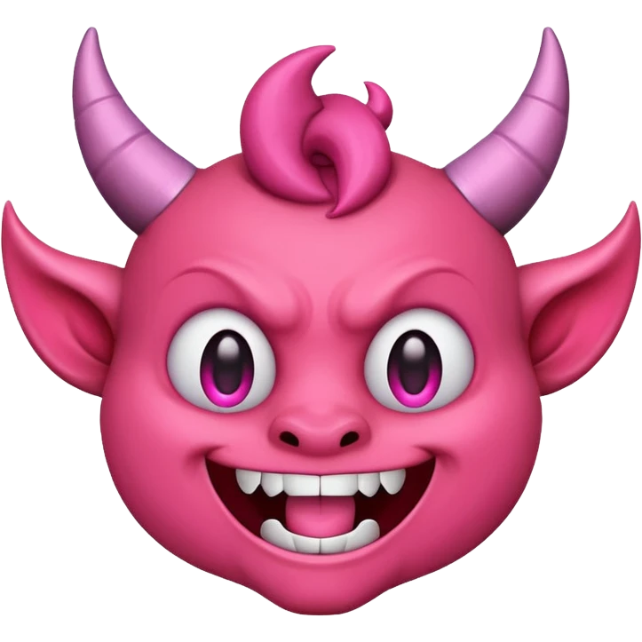 Devil emoji but pink 😈 emoji