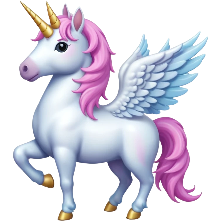unicorn standing with wings emoji