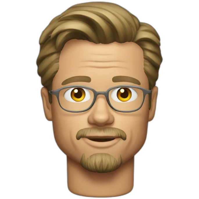 Brad Pitt witch glass emoji