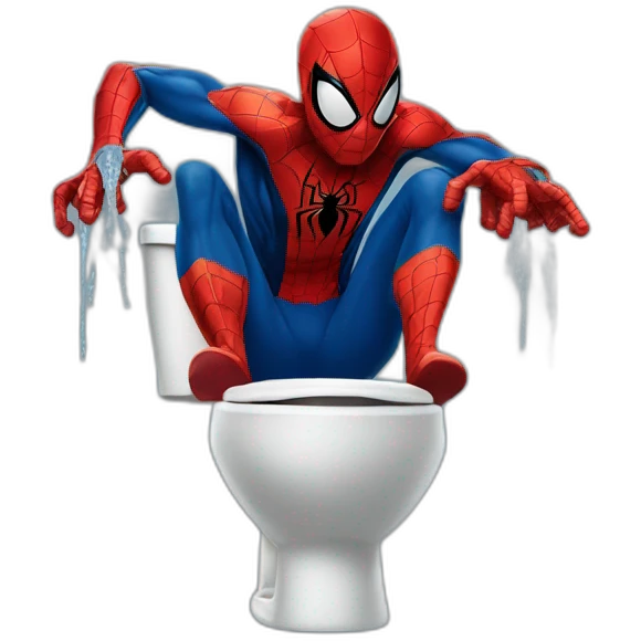 Spider-Man pooping emoji
