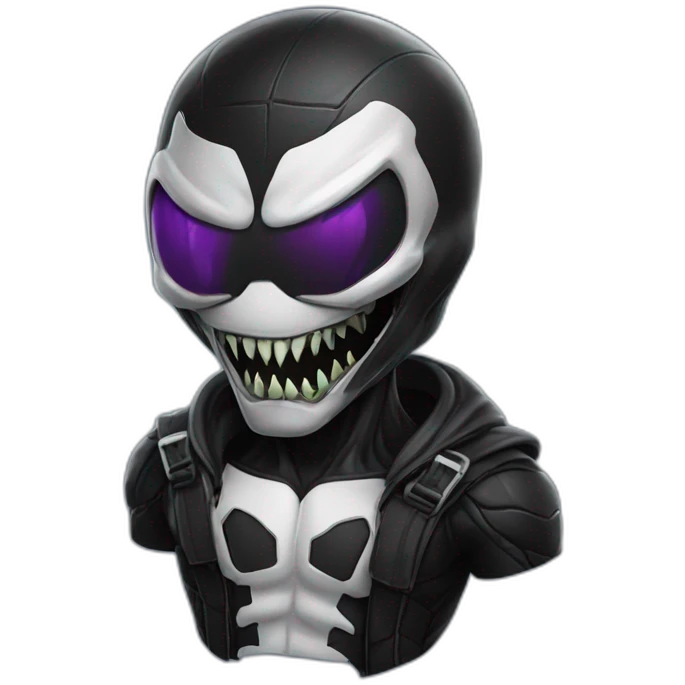 cool hacker  venom with pcs emoji