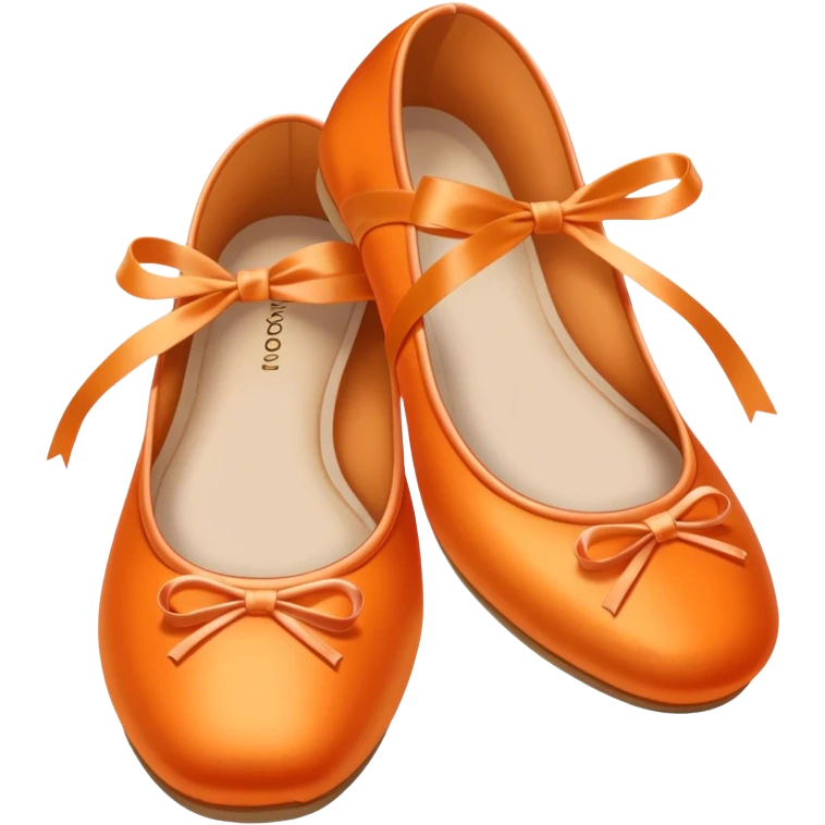 orange ballerina shoes emoji