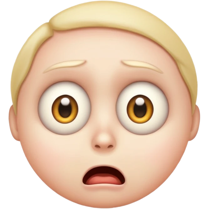 I want an emoji that looks like he’s scared of penises  emoji