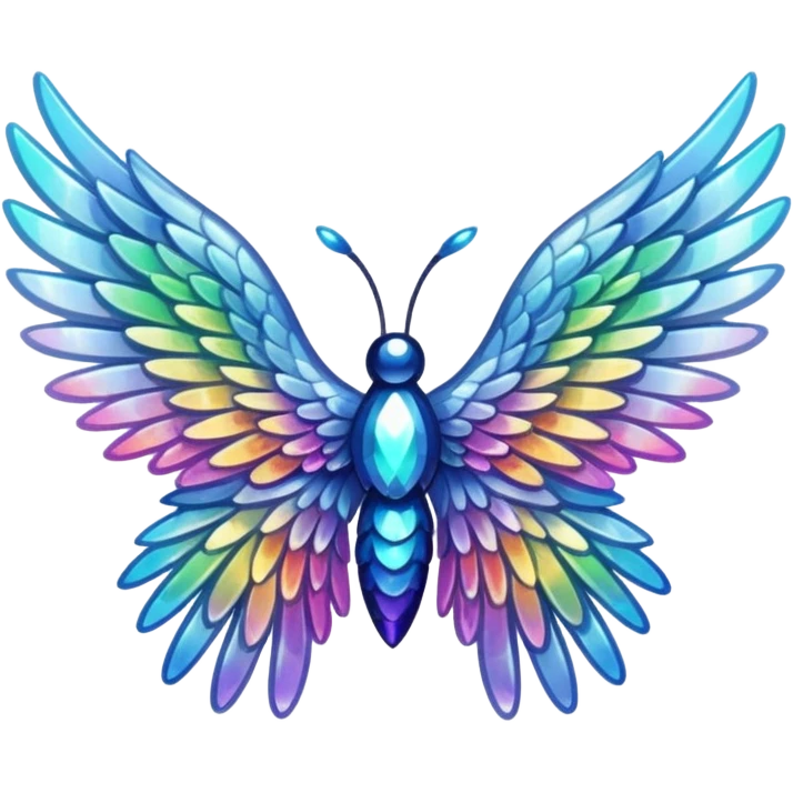  glitter wings, remove background emoji