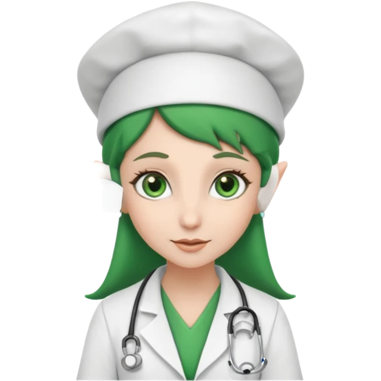 Elf Doctor with Nurse hat emoji