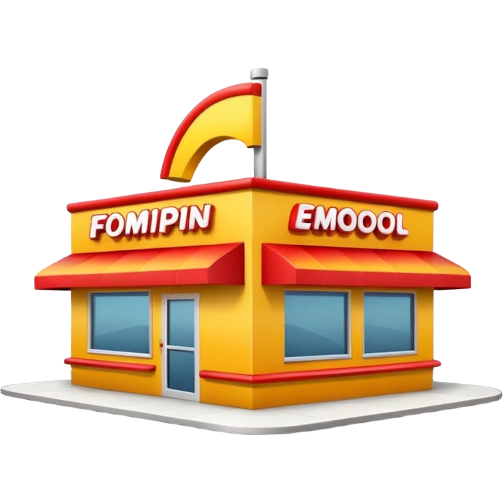 fast food restaurant emoji