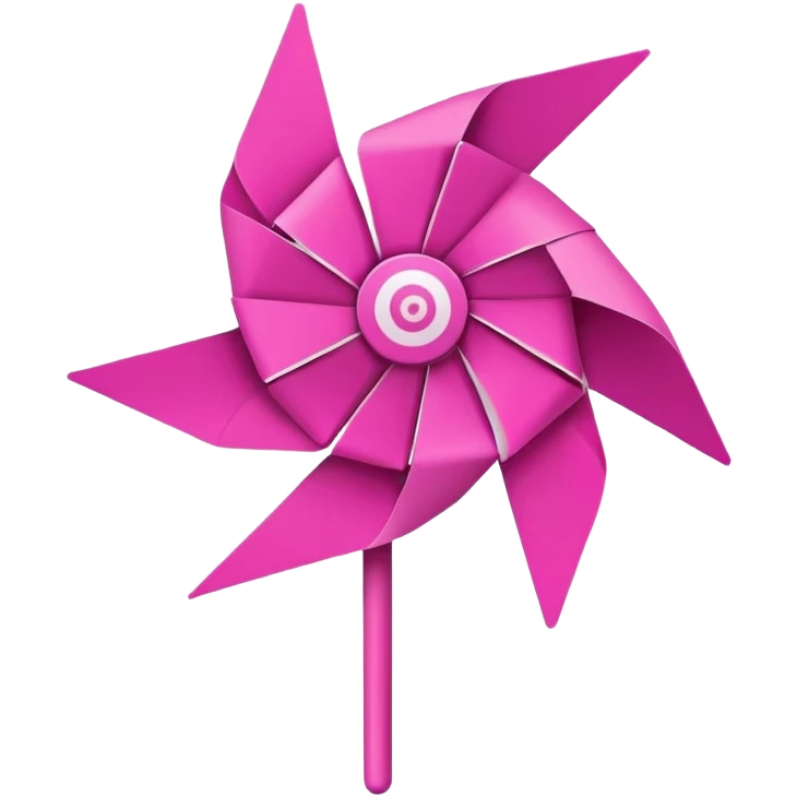 Magenta pinwheel emoji