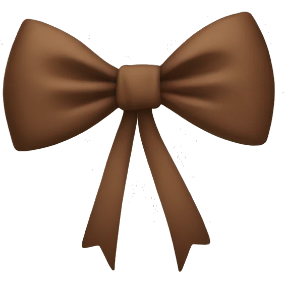 Brown bow emoji
