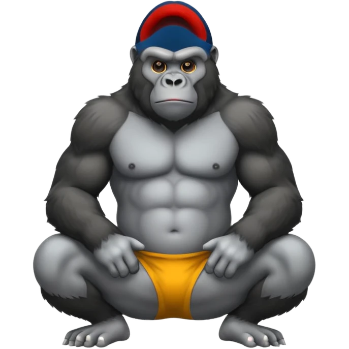 Gorilla with no legs emoji