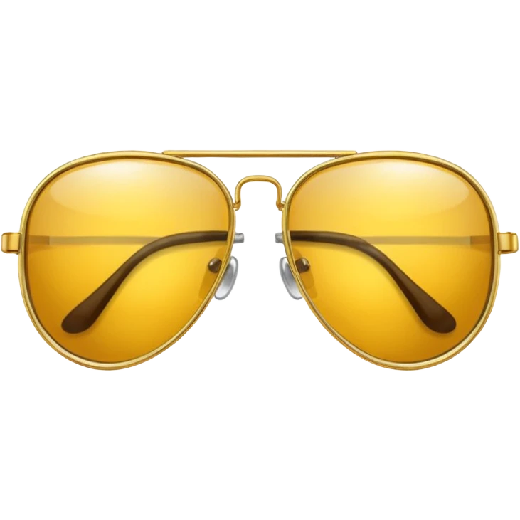 golden-yellow aviator Glasses emoji