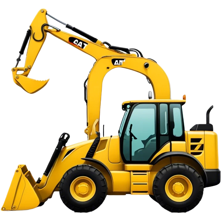 Backhoe Loader - Caterpillar 430F (Model Year: 2021) (Iconic colour: Yellow) emoji