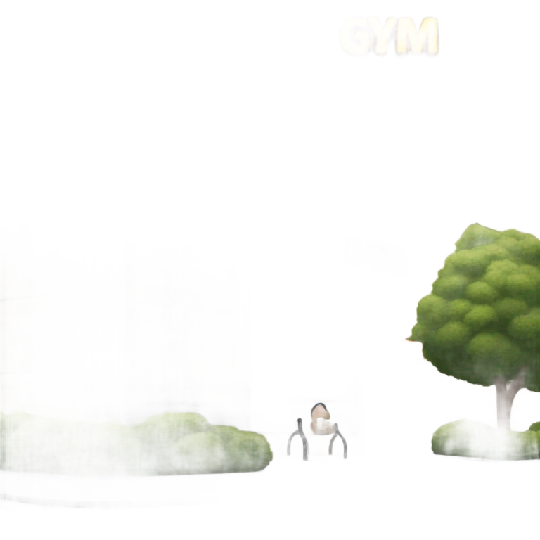  building with gym written on it emoji