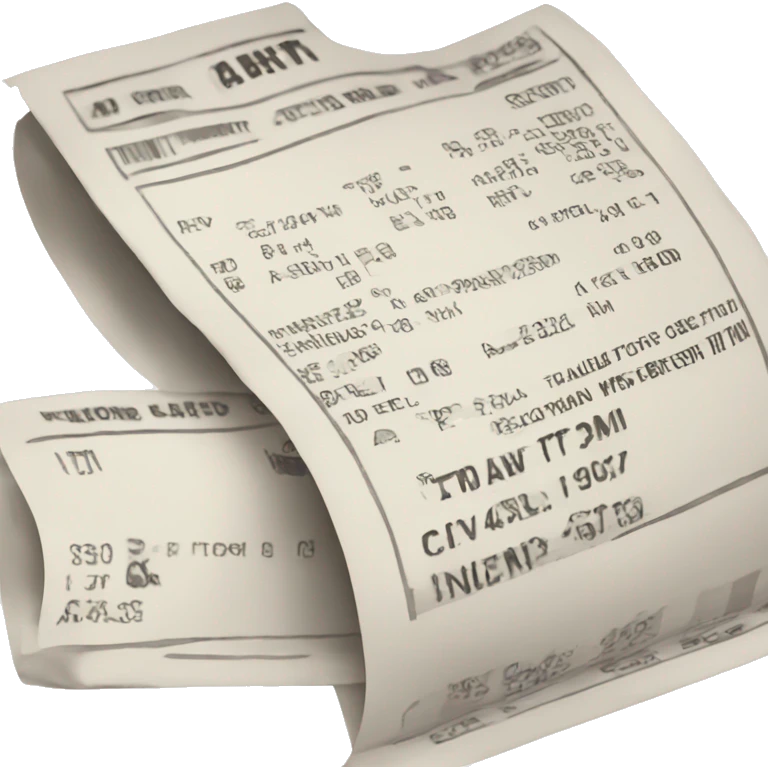 Receipt Google Drive emoji