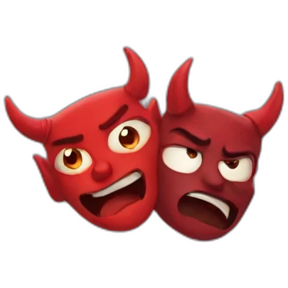 Angle and Devil emoji