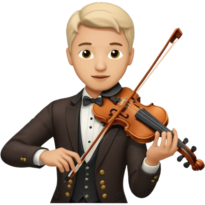 male violinist emoji