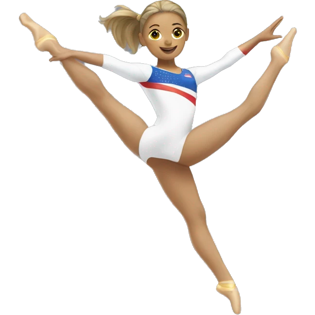 summer olympics girl cartwheel gymnastics emoji