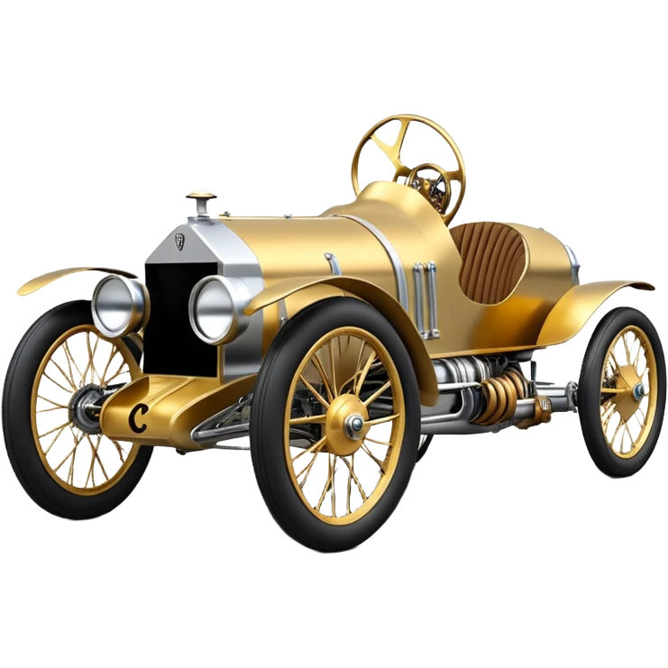  1949 luxury racing C-3PO Rolls Royce lowered powerful 4 cylinder engined silver ghost racing cyclekart with advanced rugged independent suspension, power steering and disc brakes  emoji