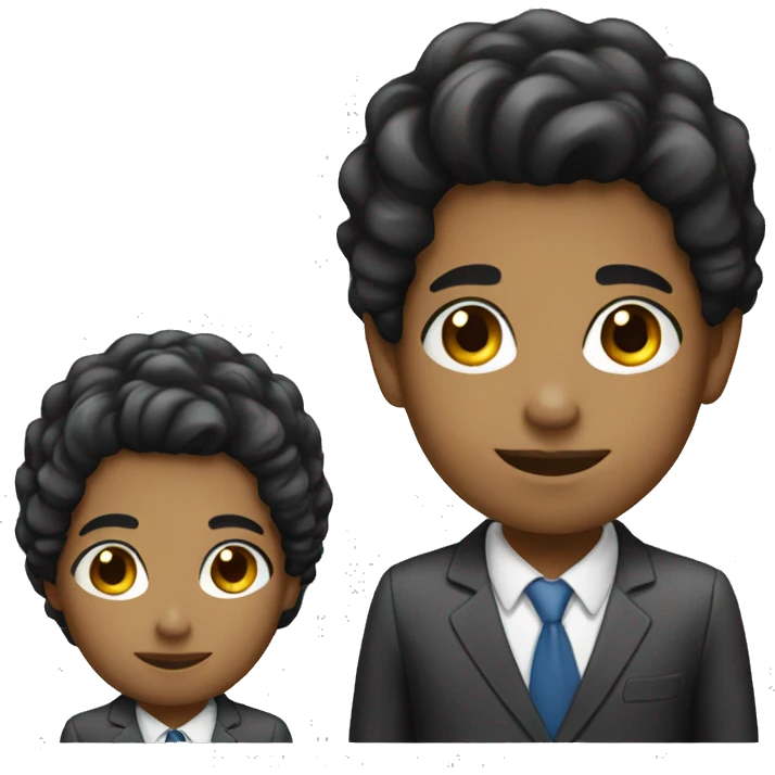 salesman black hair girl emoji