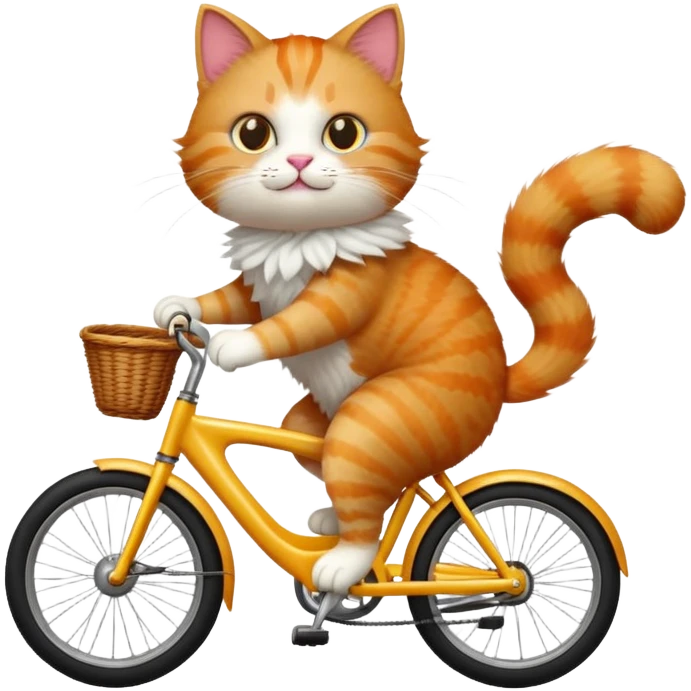 cat with bike emoji