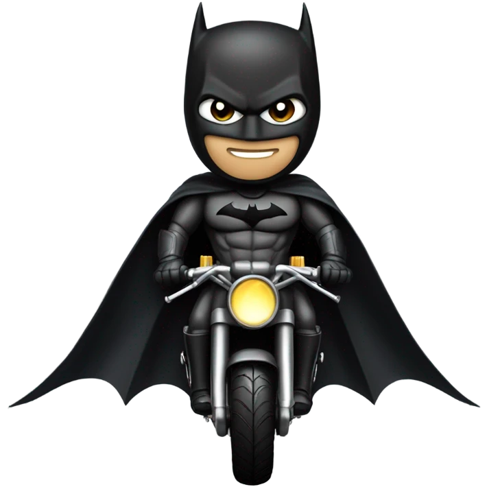 Batman riding a bike emoji