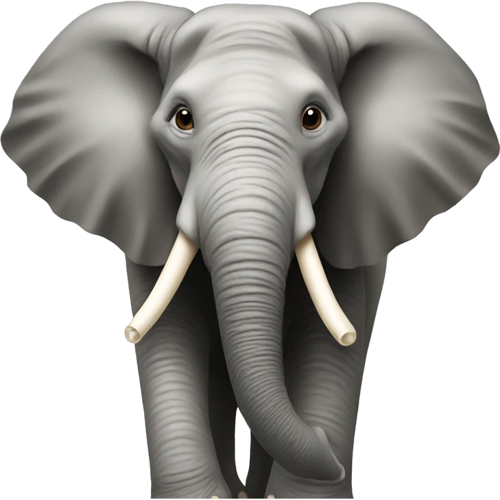 Elephant with a binky emoji