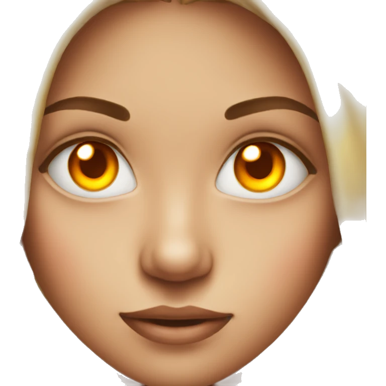 Girl with fire eyes emoji