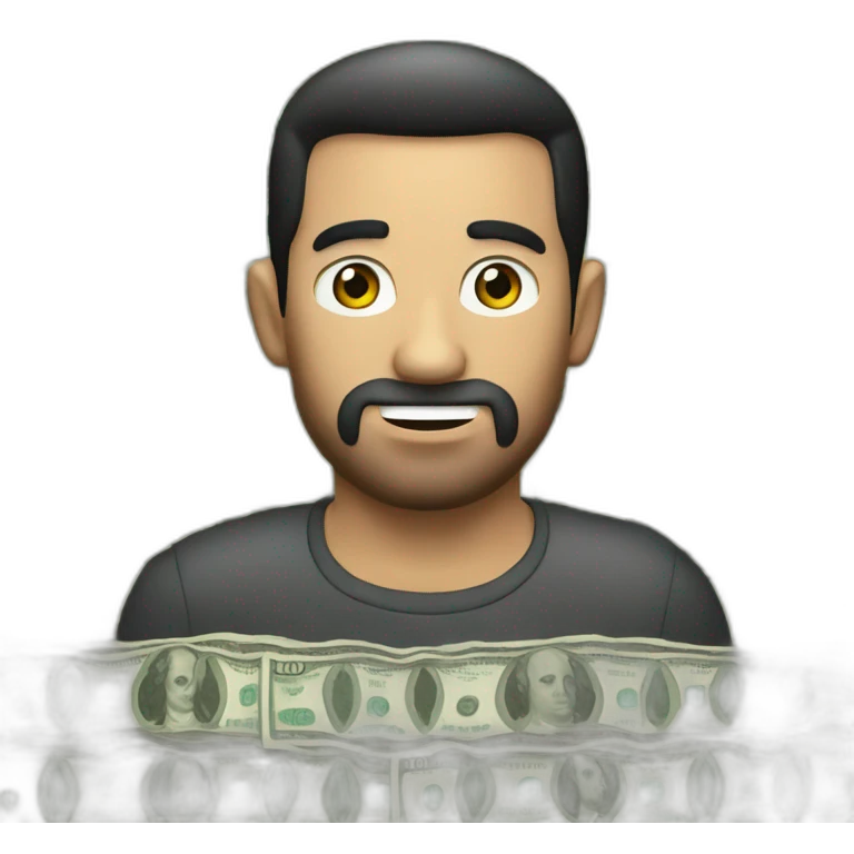 hombre con ojos de dinero emoji