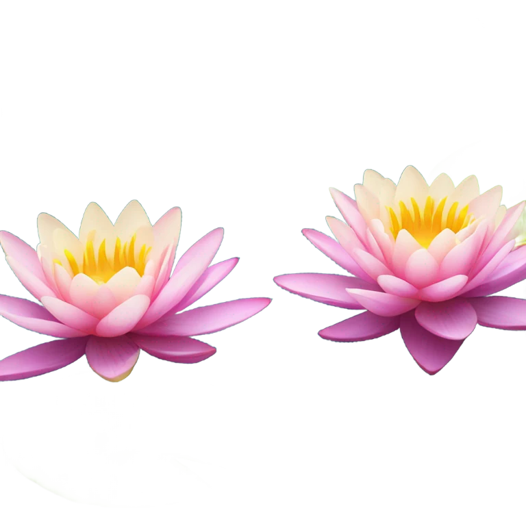 water lilies emoji