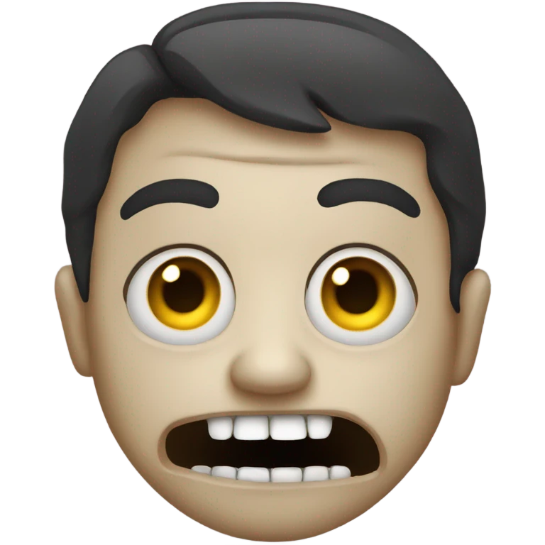 scary creepy ugly weird face emoji