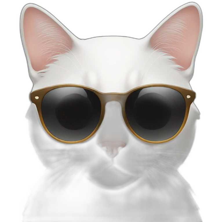 Cat with sunglasses emoji