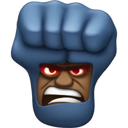 Super angry thumbs down emoji