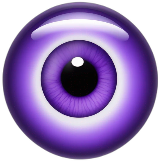 majestic godly violet iris eyeball serious intense symmetrical knowledgable emoji