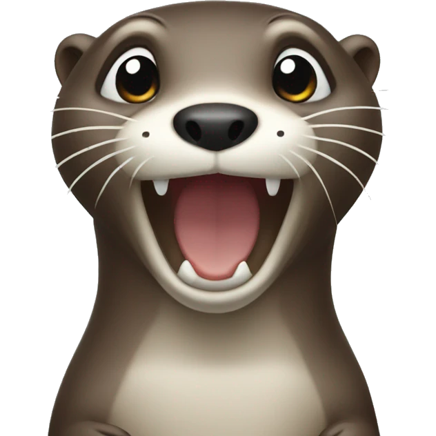 Otter saying "oh no!" emoji