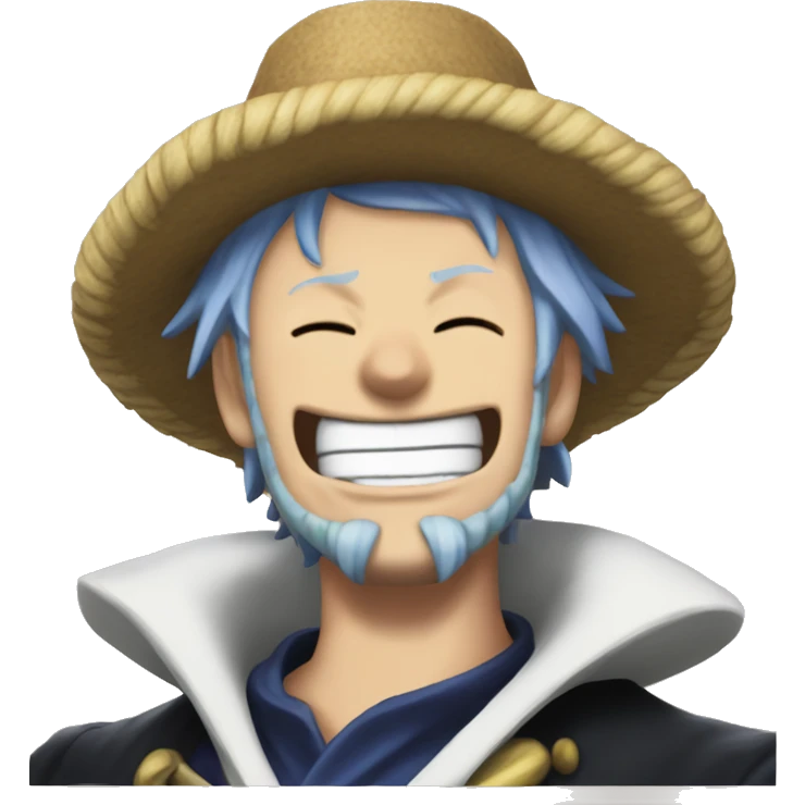 Edwar Newgate from "One Piece" laughing. emoji