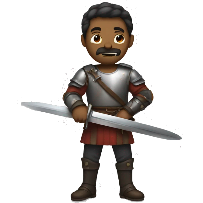 Man cut time by sword emoji