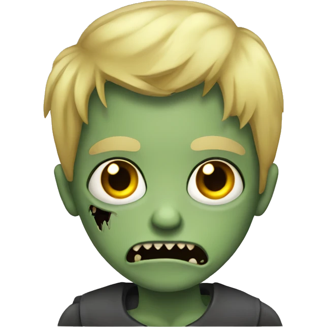 boy zombie with blonde hair emoji
