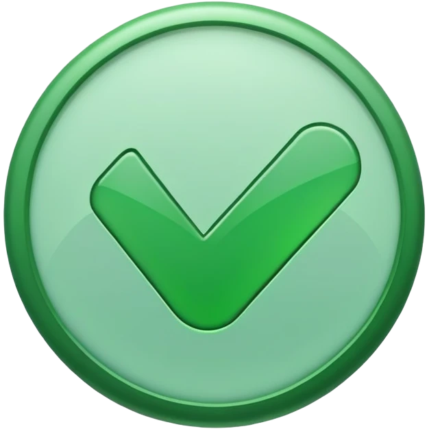 check mark in green circle emoji